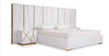 Classy Design Leather Upholstery Bedroom Set / Lixra