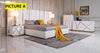 Classy Design Leather Upholstery Bedroom Set / Lixra