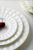 72 Pieces Golden Background Ceramic Dinnerware Set / Lixra