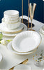 72 Pieces Golden Background Ceramic Dinnerware Set / Lixra