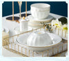 72 Pieces Golden Background Ceramic Dinnerware Set / Lixra