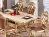European Rectangular Marble-Top Dining Table / Lixra