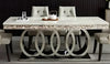 Marvelous  Modern Marble Dining Table Set / Lixra