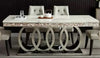 Marvelous  Modern Marble Dining Table Set