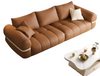 Pillow-Back Modern Leather Sofa / Lixra