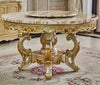 Antique European Round Marble Dining Table Set / Lixra