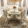 Marble-Top European Round dining Table Set / Lixra