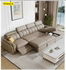 Leather Multifunctional Sofa Bed With Recliner