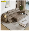 Leather Multifunctional Sofa Bed With Recliner