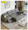 Leather Multifunctional Sofa Bed With Recliner