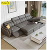 Leather Multifunctional Sofa Bed With Recliner
