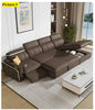 Leather Multifunctional Sofa Bed With Recliner