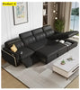 Leather Multifunctional Sofa Bed With Recliner
