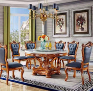 European Round Marble Dining Table set / Lixra