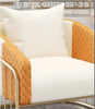 Modern Accent Chair With Leather Upholstery / Lixra
