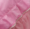 Luxurious Cotton Round Fitted Bedsheet Skirt / Lixra
