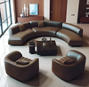 Modern Sectional Curved Leather Sofa / Lixra