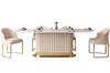 Modern Shiny Marble Sumptuous Dining-Table Set / Lixra
