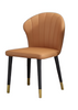 Set Of 4 Cozy Leather Dining Chairs / Lixra