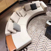 Modern Fabric Upholstered Curvy Sofa Set / Lixra