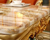 European Rectangle Marble Royal Dining Table Set