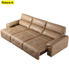 Leather Upholstered Remote Controlled Sofa Bed / Lixra