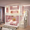 Modern Wooden Trundle Children's Bunk bed / Lixra