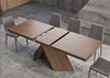 Rectangular Extendable Design Wooden Dining Table Set For 6 / Lixra 