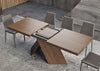 Rectangular Extendable Design Wooden Dining Table Set For 6 / Lixra 