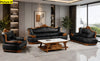 Leather Upholstered 3 Piece European Sofa Set / Lixra