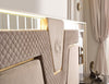 Royal LED Leather Bedroom Set With Dresser / Lixra 
