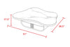 Pillow-Back Modern Leather Sofa