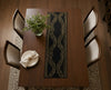 Black and Gold Beaded Table Runner / Lixra
