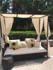 Elegant Design Rattan Fabric Outdoor Sofa / Lixra