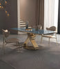 Aesthetical Marble-Top Dining Table Set / Lixra