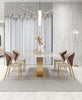 Splendid Marble-Top Dining Table Set / Lixra