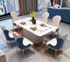 Exquisite Flawless Luxurious Marble-Top Dining Table Set/ Lixra