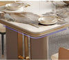 Modern Bright Marble Dining Table Set / Lixra