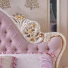 European Wooden Crafted Fabric Bed / Lixra