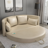Resplendent Design Enduring Leather Sofa Bed