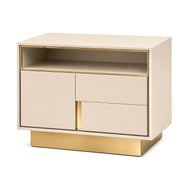 Set Of 2 Golden Base Nightstand / Lixra