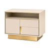 Set Of 2 Golden Base Nightstand / Lixra