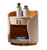 Set Of 2 Golden Contemporary Wooden Nightstands / Lixra
