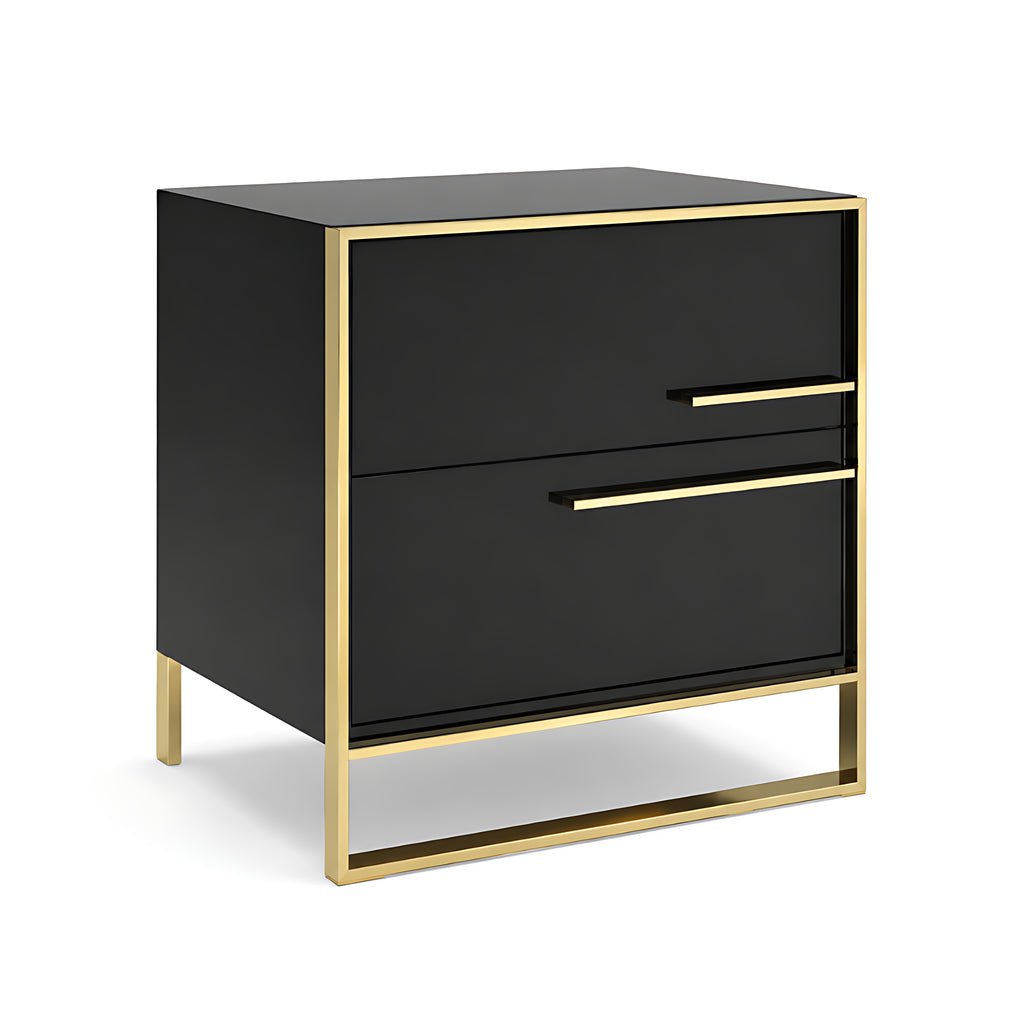 Set Of 2 Modish Light Wooden Night Stand / Lixra