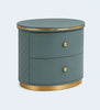 Set Of 2 Nightstand With Drawers And Metal Base / Lixra
