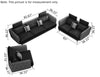 Present Day Lavish Design Leather Upholstered Sofa Set / Lixra