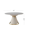 Marble Top Dining Table With Stainless Steel Base / Lixra