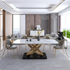 Resplendent Marble-Top Dining Table Set / Lixra