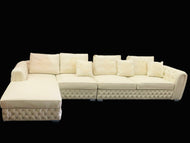 Genuine Leather Upholstered Chesterfield Sofa / Lixra