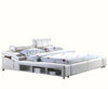 Smart Multi-functional Leather Bed with storage / Lixra